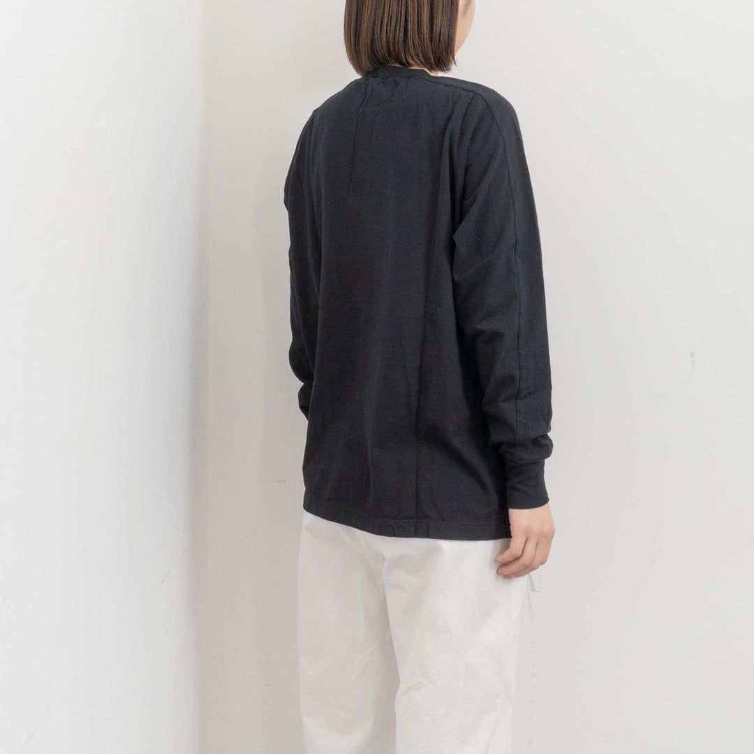 homspun /　30/1天竺 ロングスリーブ切り替えプルオーバー 長袖カットソー 261-6380　261-6380CH