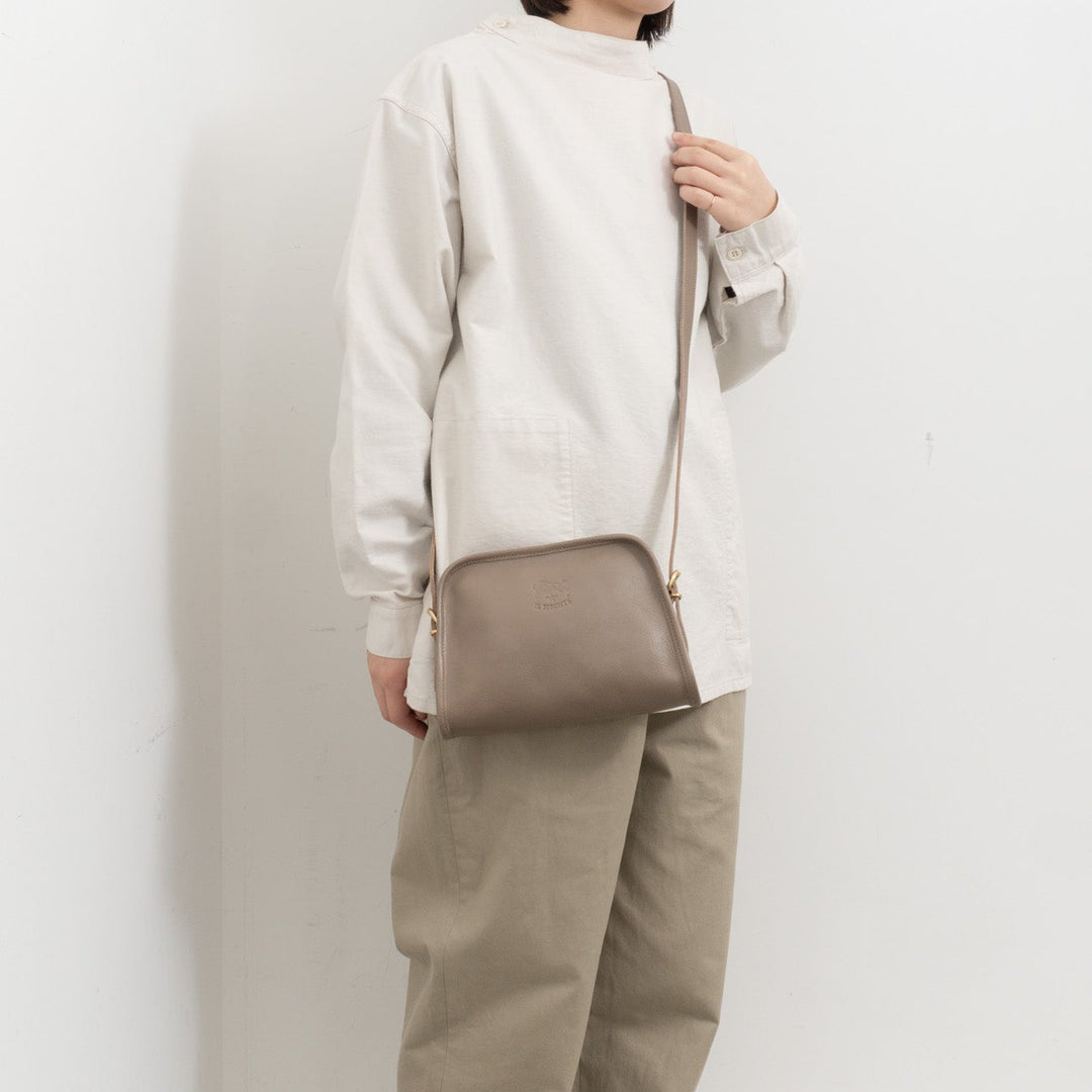 IL BISONTE/　クロスボディバッグ 41220-0 col.grey