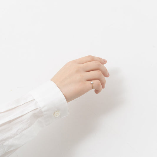 Carla Caruso｜Bead Ring-Gray Pearl-H