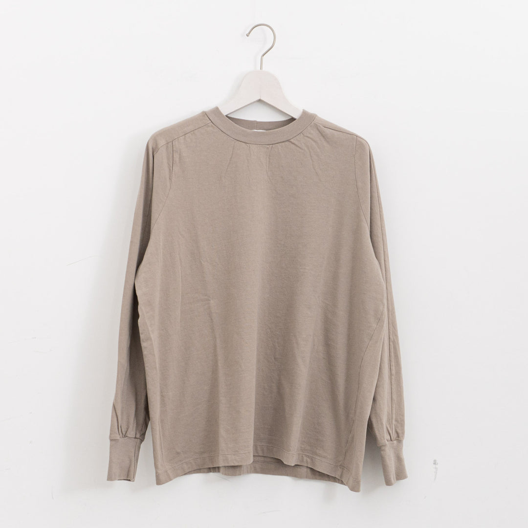 homspun /　30/1天竺 ロングスリーブ切り替えプルオーバー 長袖カットソー 261-6380　261-6380CH