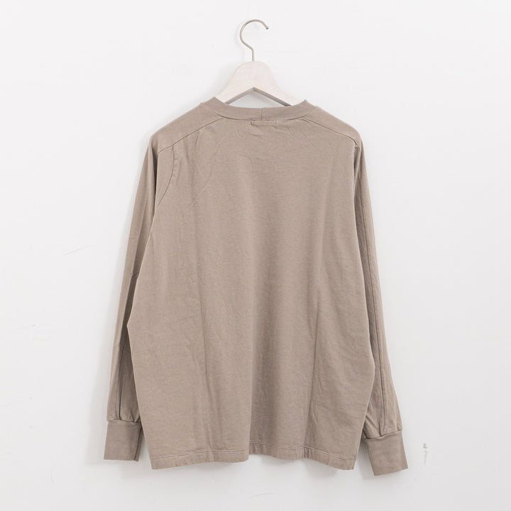 homspun /　30/1天竺 ロングスリーブ切り替えプルオーバー 長袖カットソー 261-6380　261-6380CH