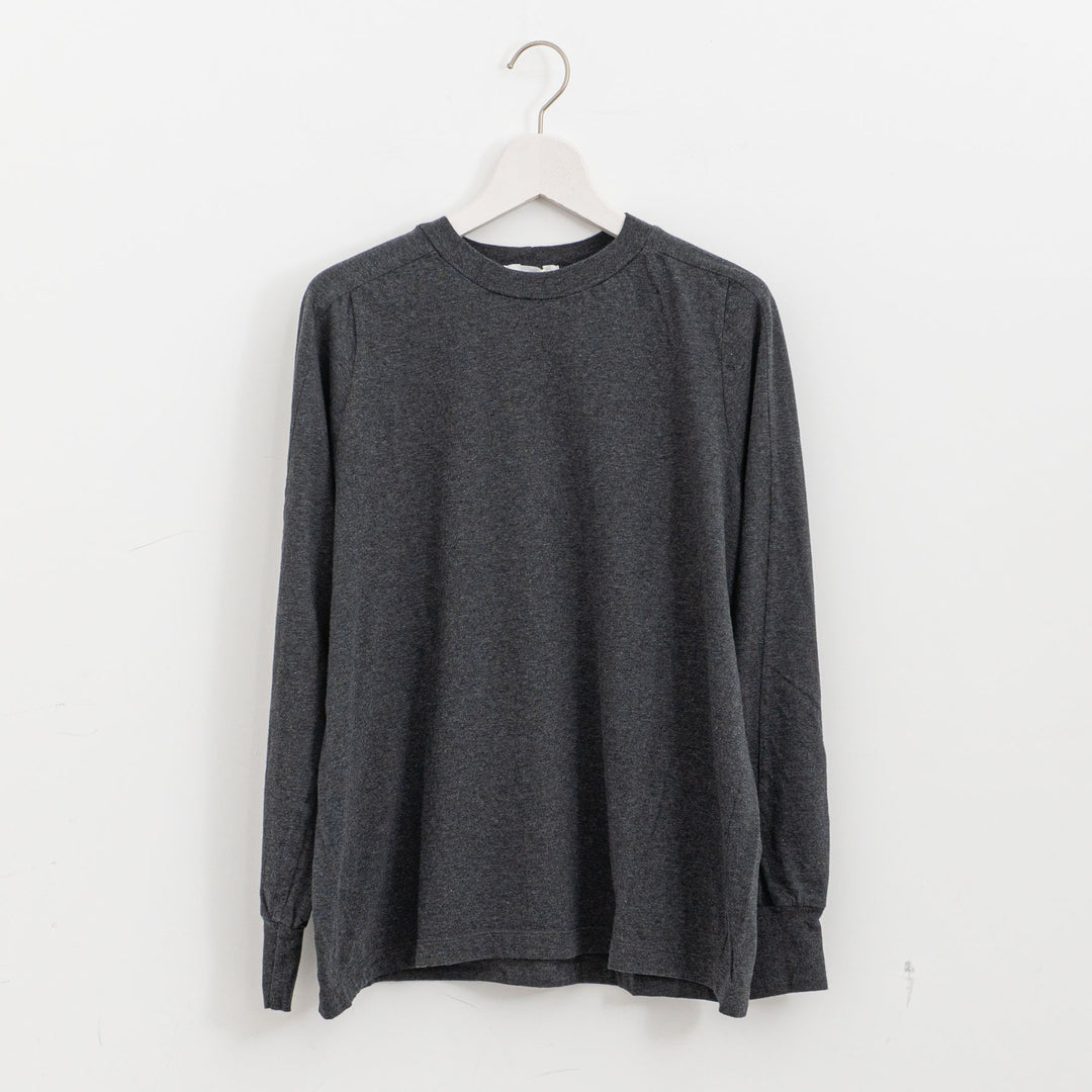 homspun /　30/1天竺 ロングスリーブ切り替えプルオーバー 長袖カットソー 261-6380　261-6380CH