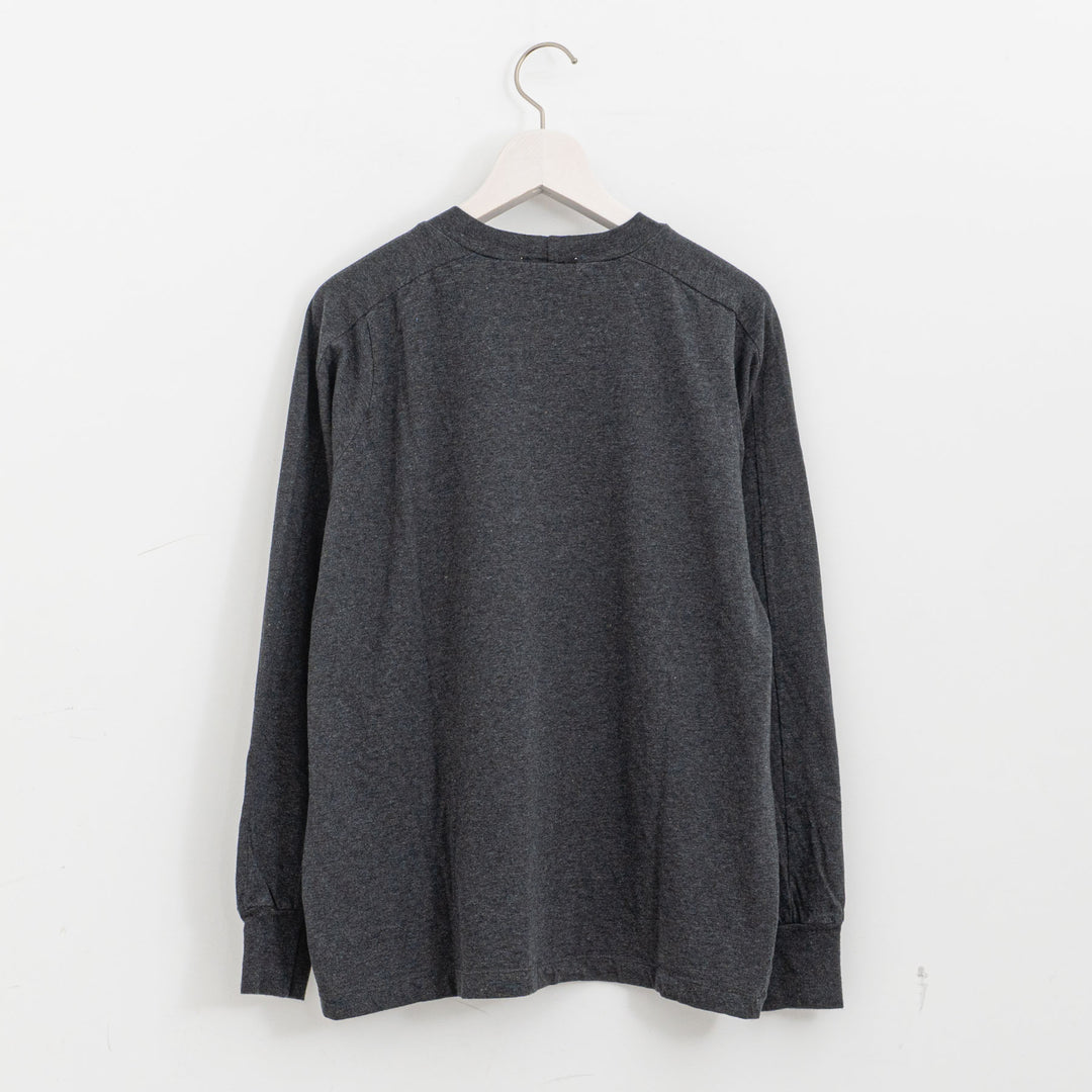 homspun /　30/1天竺 ロングスリーブ切り替えプルオーバー 長袖カットソー 261-6380　261-6380CH