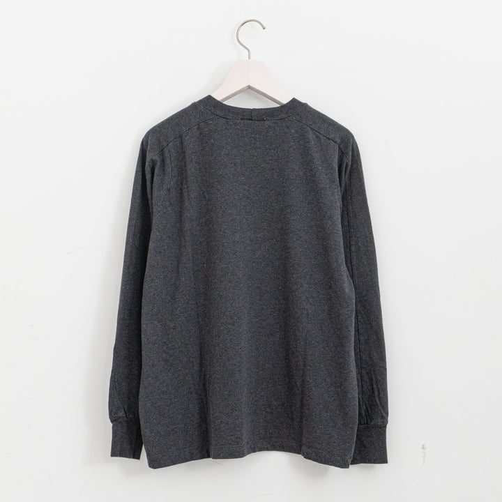 homspun /　30/1天竺 ロングスリーブ切り替えプルオーバー 長袖カットソー 261-6380　261-6380CH