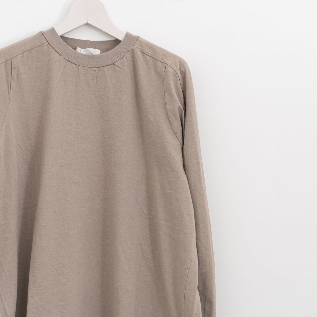 homspun /　30/1天竺 ロングスリーブ切り替えプルオーバー 長袖カットソー 261-6380　261-6380CH