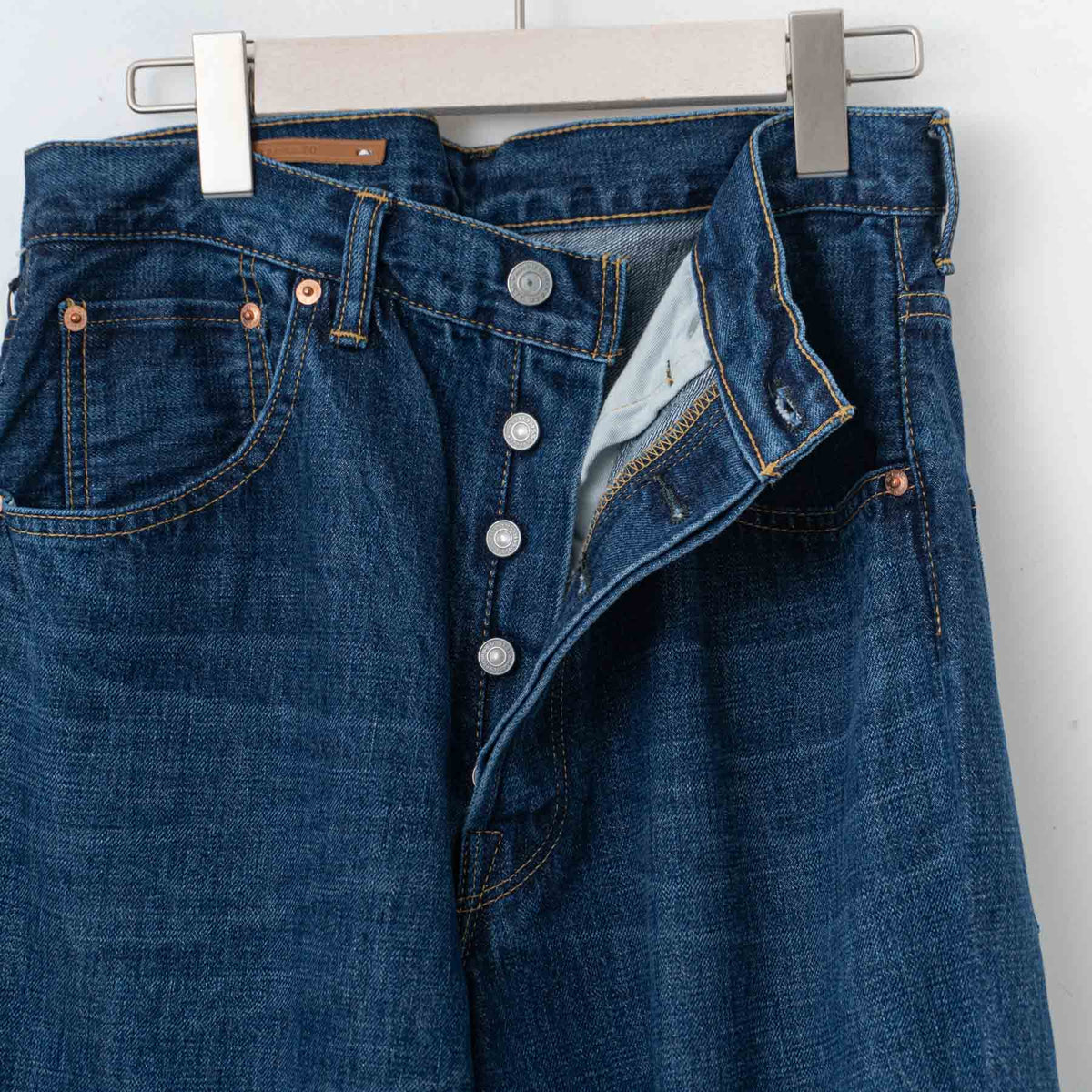 SCYE｜Selvedge Used Wash Wide Leg Jeans 5724-83520