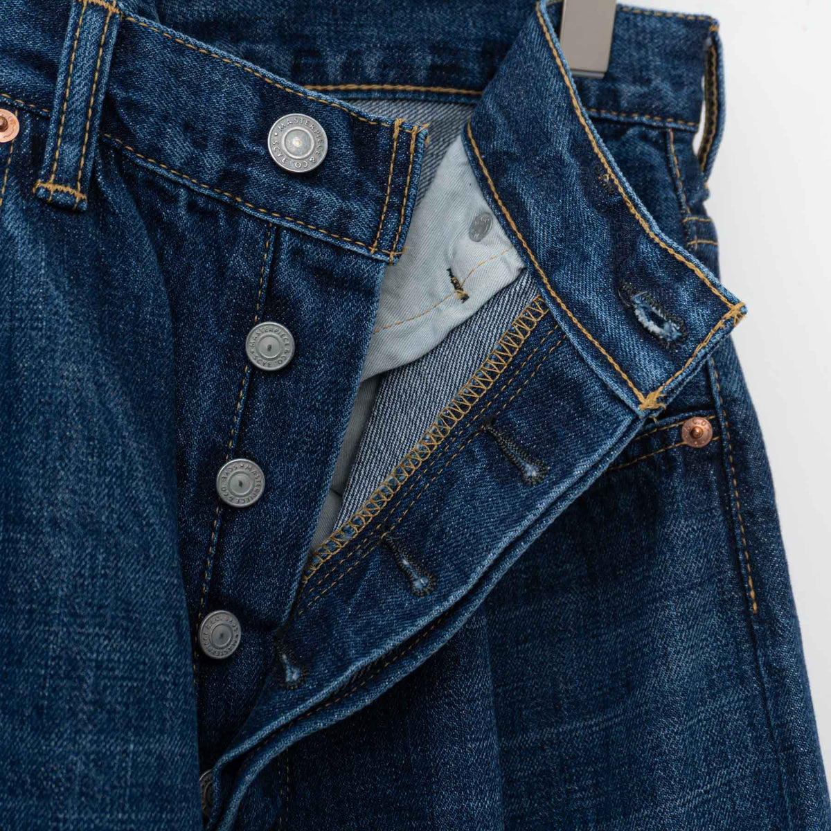 SCYE｜Selvedge Used Wash Wide Leg Jeans 5724-83520