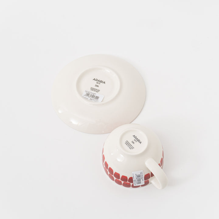 ARABIA/　24h TUOKIO（トゥオキオ）cup&saucer col.RED