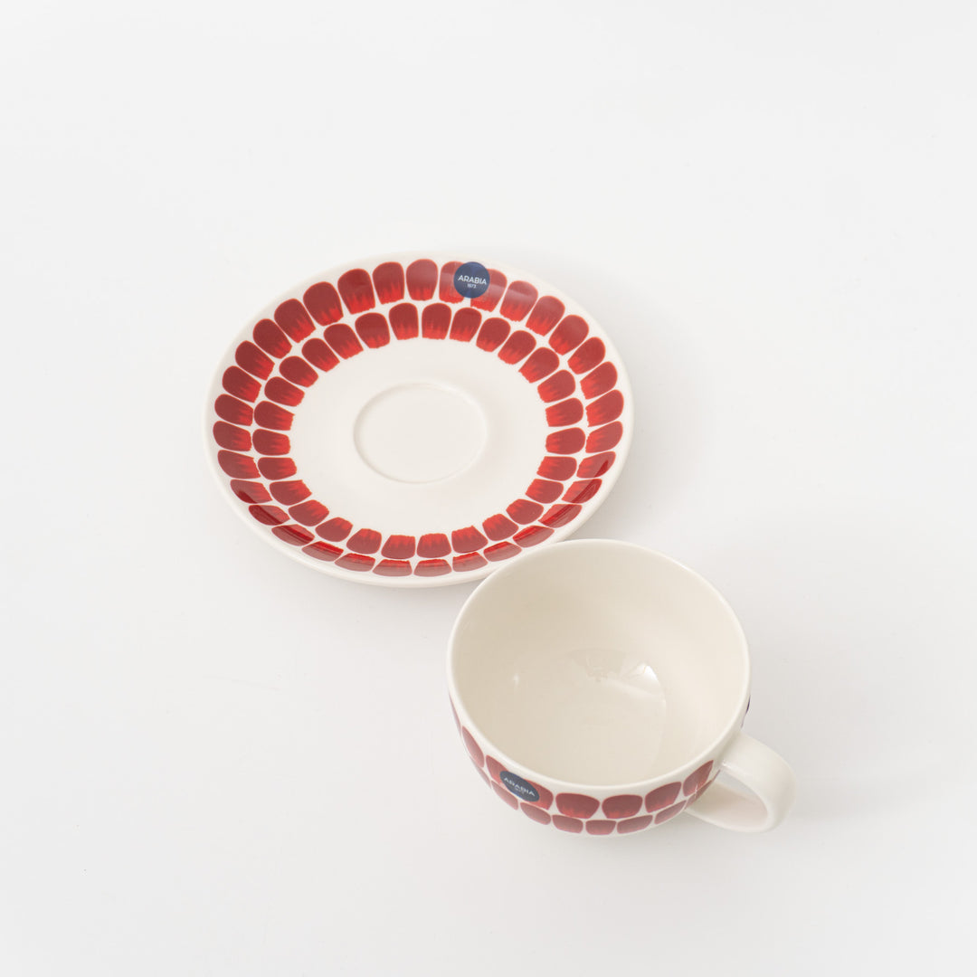 ARABIA/　24h TUOKIO（トゥオキオ）cup&saucer col.RED