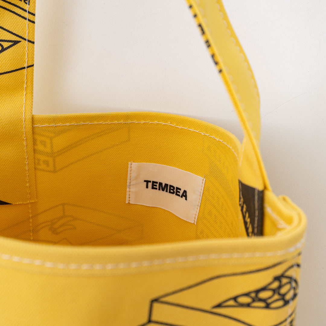 TEMBEA/　BAGUETTE TOTE PRINT col.PIZZA/YELLOW