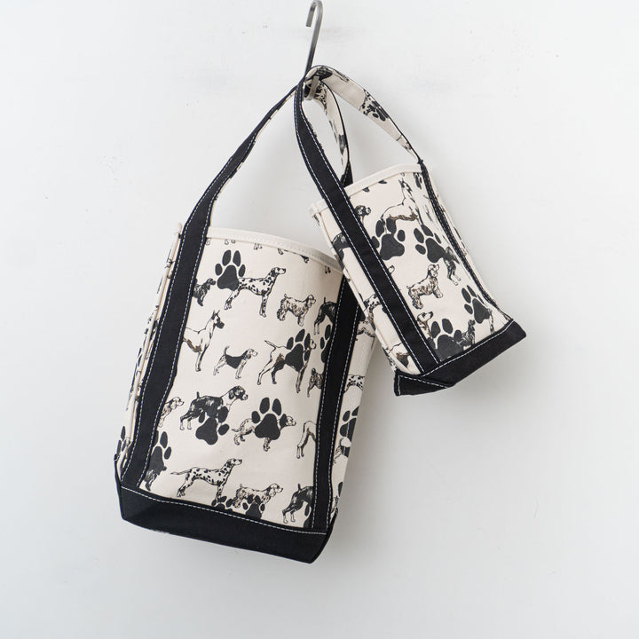 TEMBEA/　BAGUETTE TOTE PRINT col.DOG FOOT PRINT/BLACK