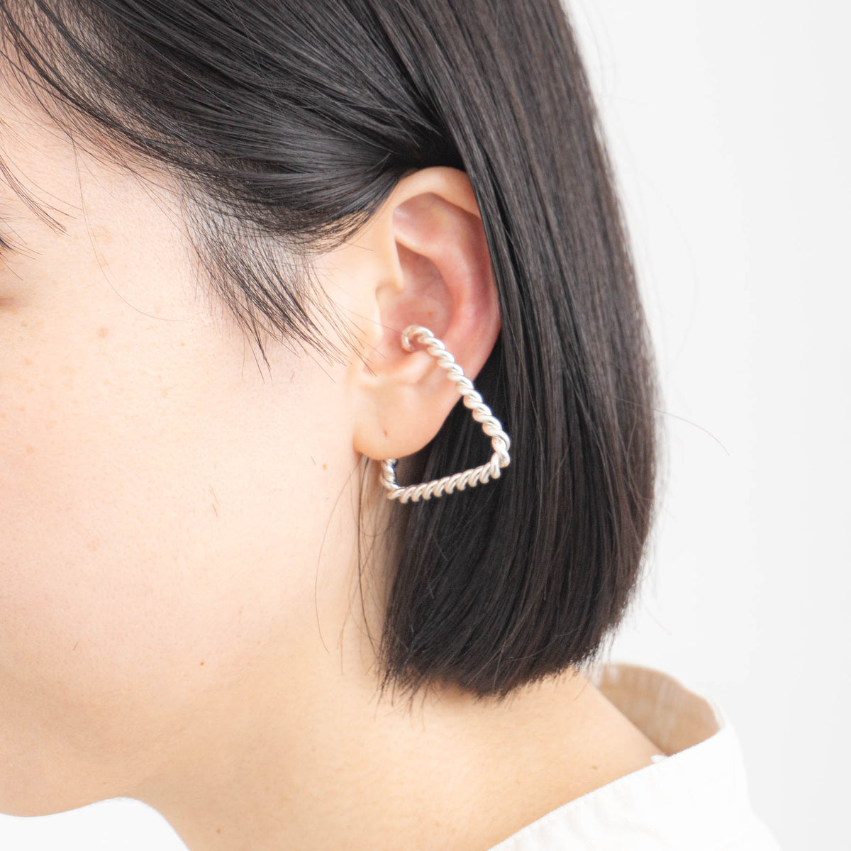 _Fot｜twist form cuff triangle col.silver
