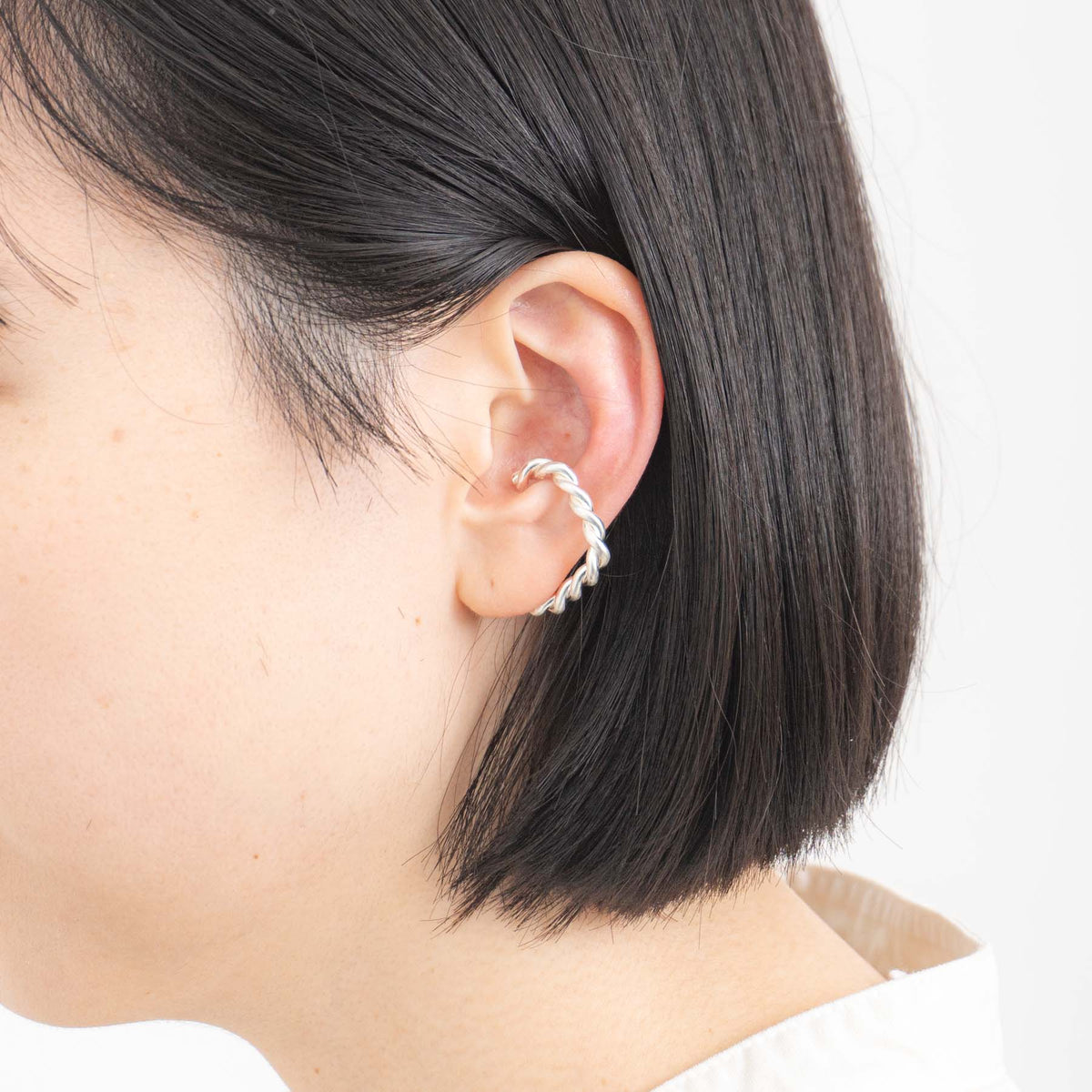 _Fot｜twist form cuff square col.silver