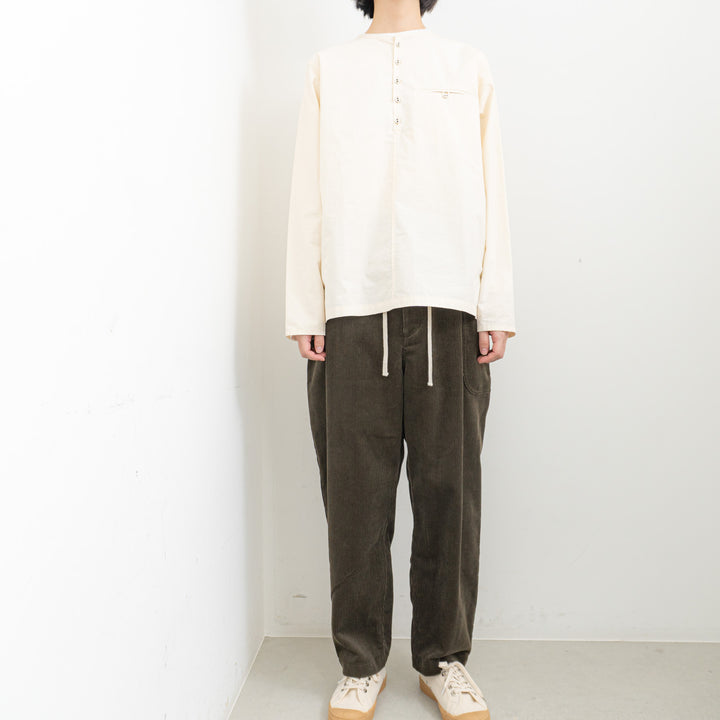 atelier naruse /WOMEN　cotton henry neck shirt na-t02065