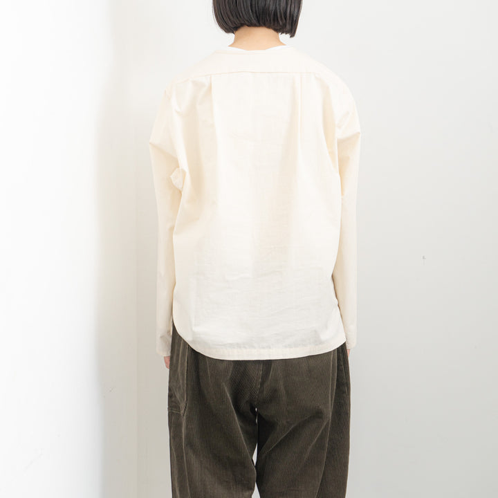 atelier naruse /WOMEN　cotton henry neck shirt na-t02065