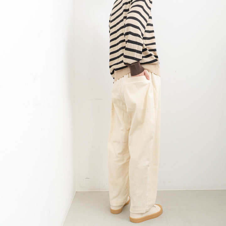 atelier naruse /WOMEN　cotton wool border knit nakt-39