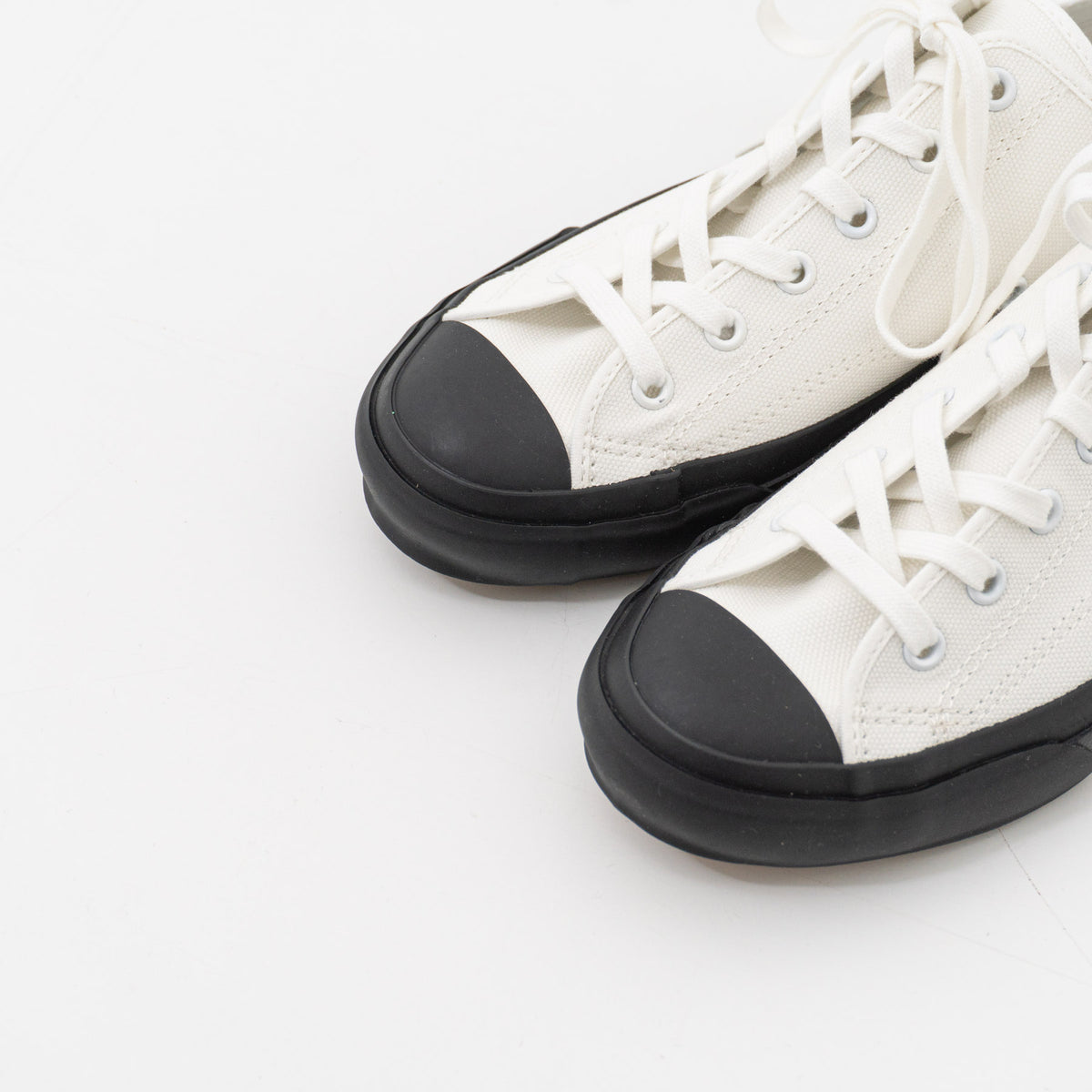 evam eva｜canvas sneaker/ホワイト×ブラック(91)