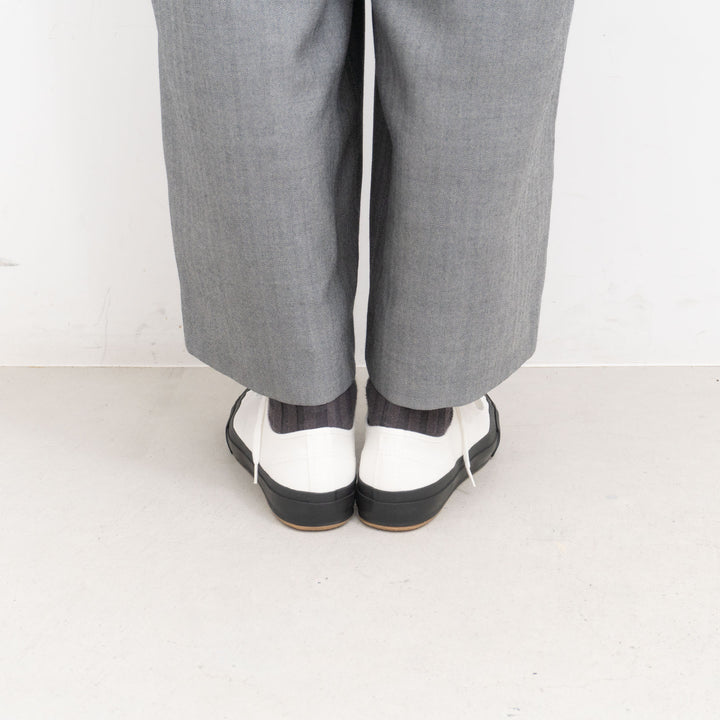 evam eva/　canvas sneaker/ホワイト×ブラック(91)