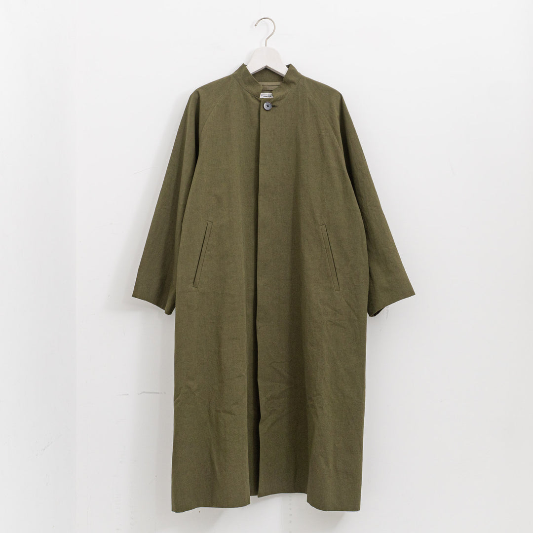 atelier naruse /WOMEN　cotton hemp stand collar coat na-f04058