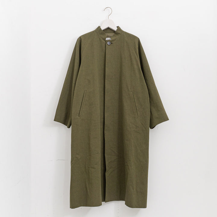 atelier naruse /WOMEN　cotton hemp stand collar coat na-f04058