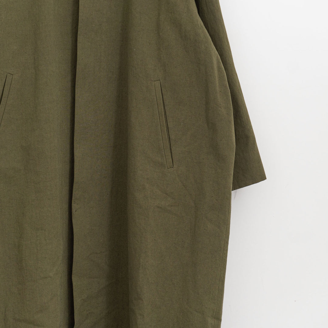 atelier naruse /WOMEN　cotton hemp stand collar coat na-f04058