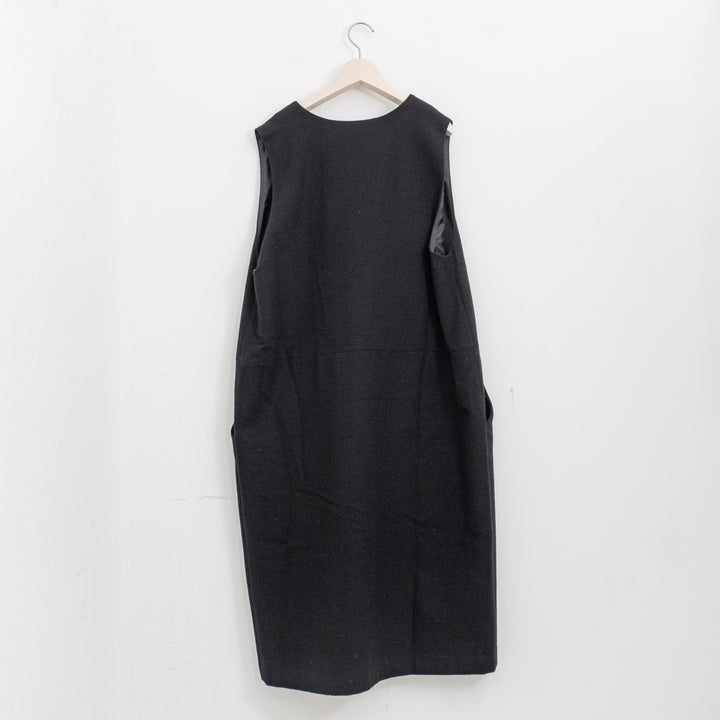 atelier naruse /WOMEN　cotton wool herringbone jumper skirt na-f03098