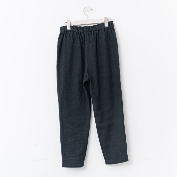 evam eva/　linen cotton tuck pants E241T026