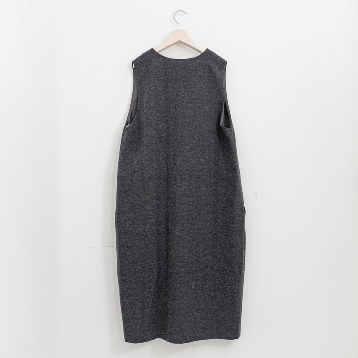 atelier naruse /WOMEN　cotton wool herringbone jumper skirt na-f03098