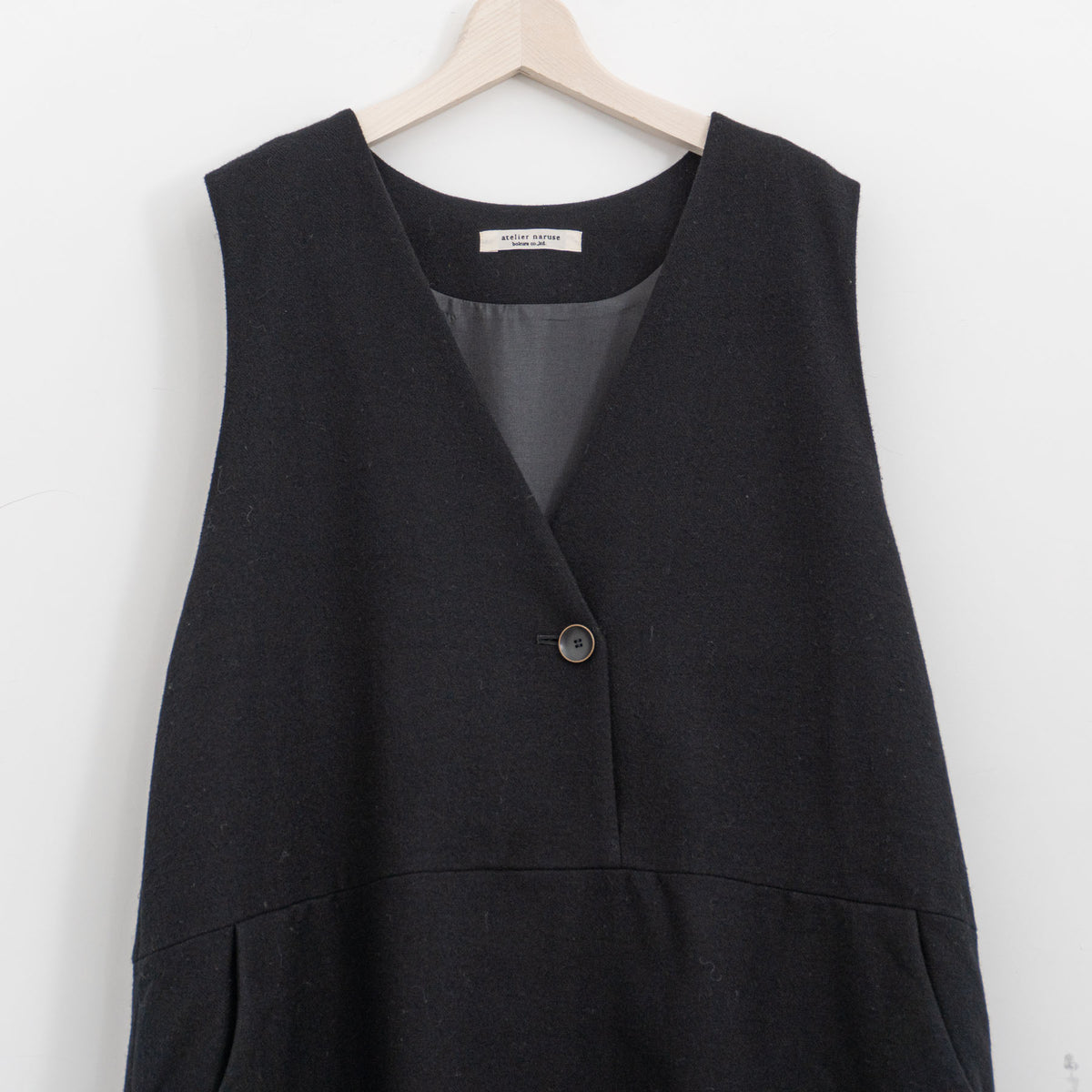 atelier naruse｜WOMEN　cotton wool herringbone jumper skirt na-f03098