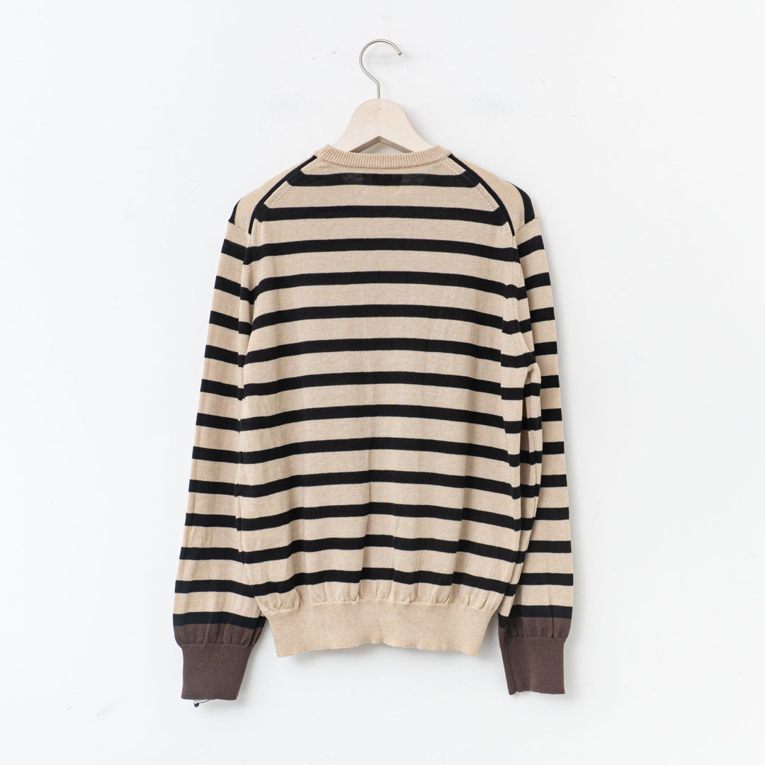 atelier naruse /WOMEN　cotton wool border knit nakt-39