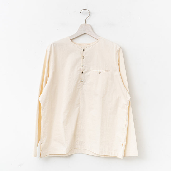 atelier naruse /WOMEN　cotton henry neck shirt na-t02065