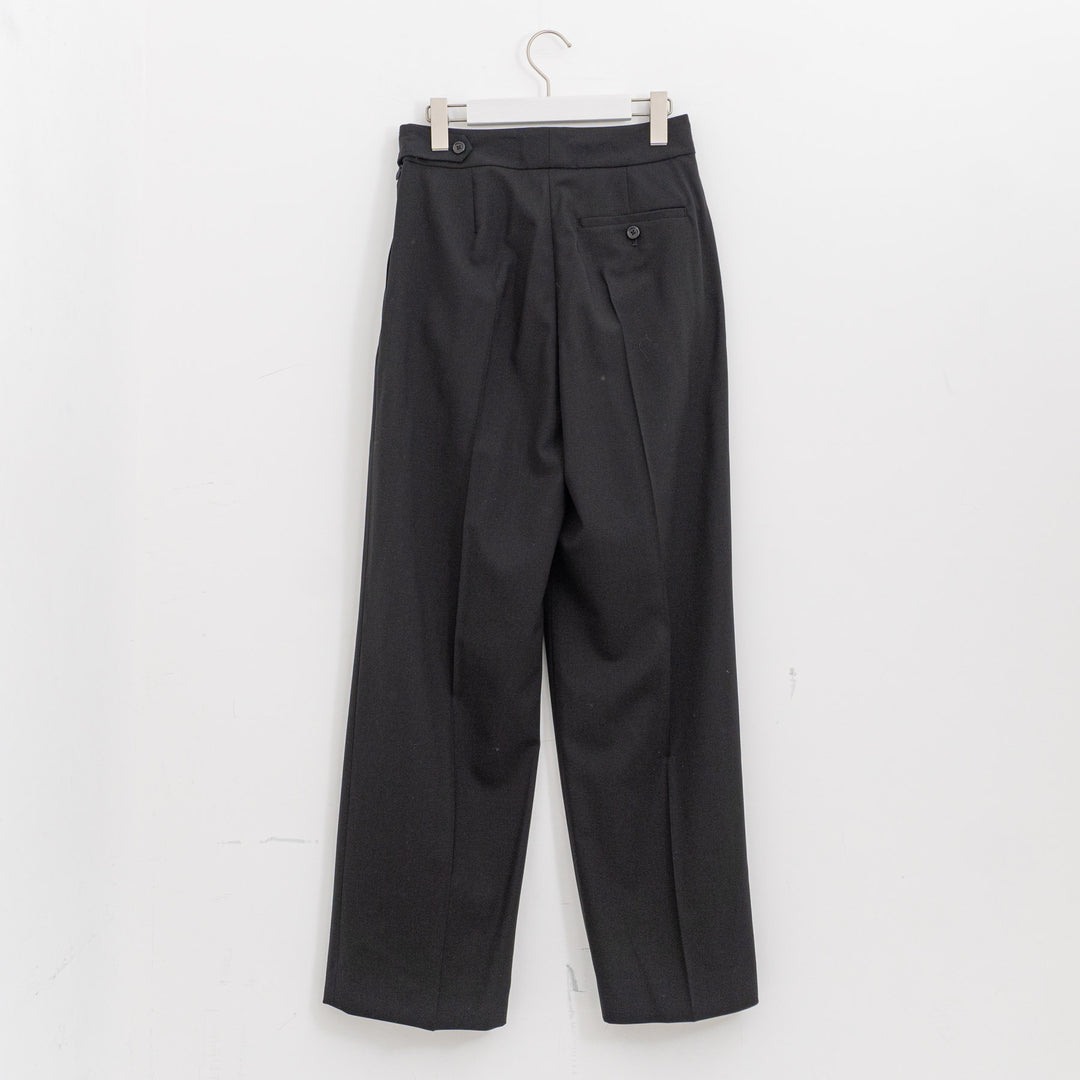 MARGARET HOWELL /WOMEN　FINE WOOL POPLIN TROUSERS 578-6142203