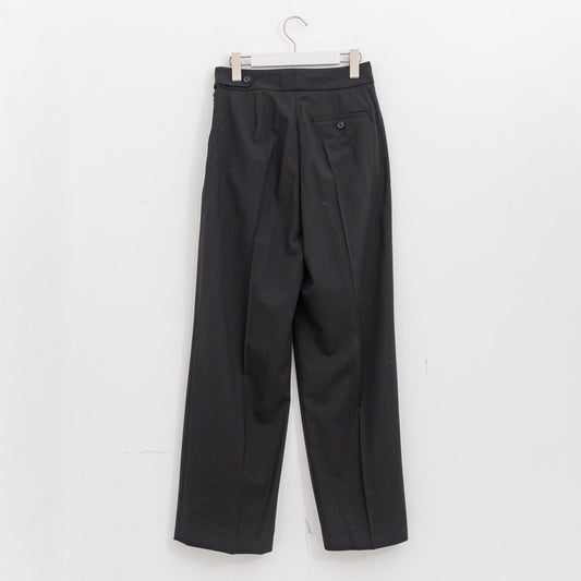 MARGARET HOWELL｜WOMEN　FINE WOOL POPLIN TROUSERS 578-6142203