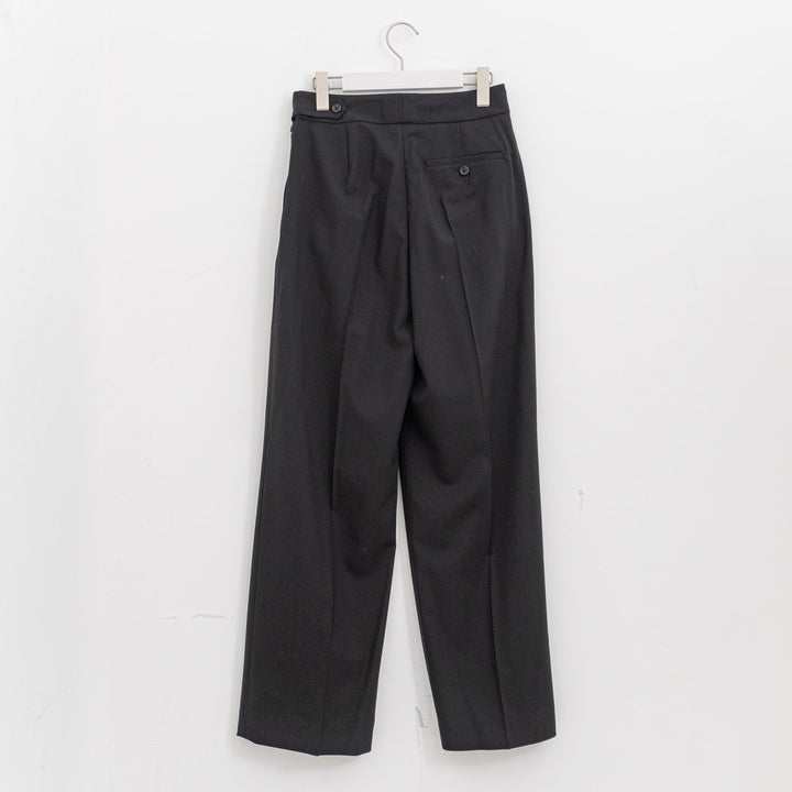 MARGARET HOWELL /WOMEN　FINE WOOL POPLIN TROUSERS 578-6142203