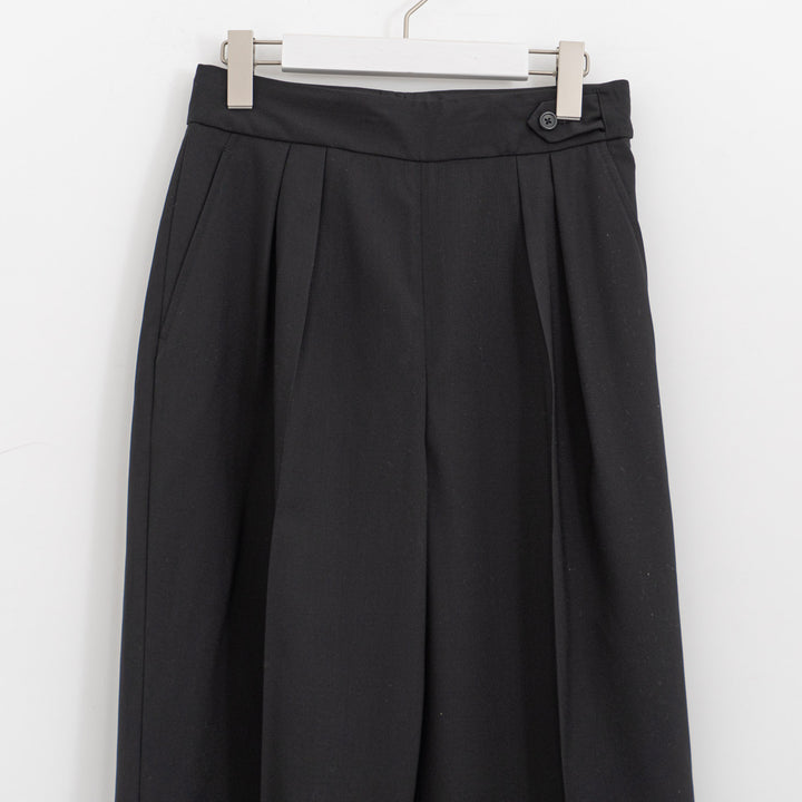 MARGARET HOWELL /WOMEN　FINE WOOL POPLIN TROUSERS 578-6142203