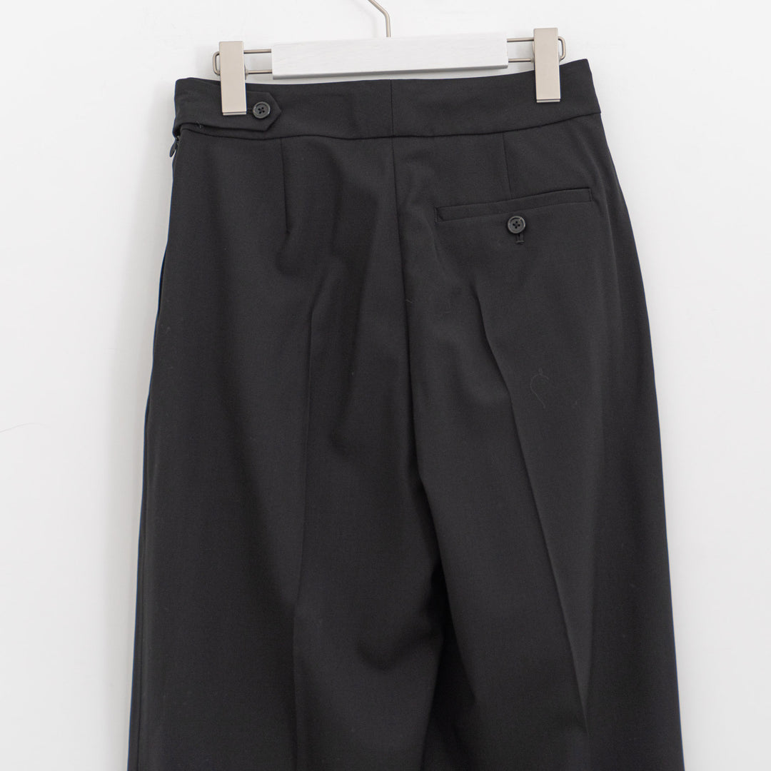 MARGARET HOWELL /WOMEN　FINE WOOL POPLIN TROUSERS 578-6142203