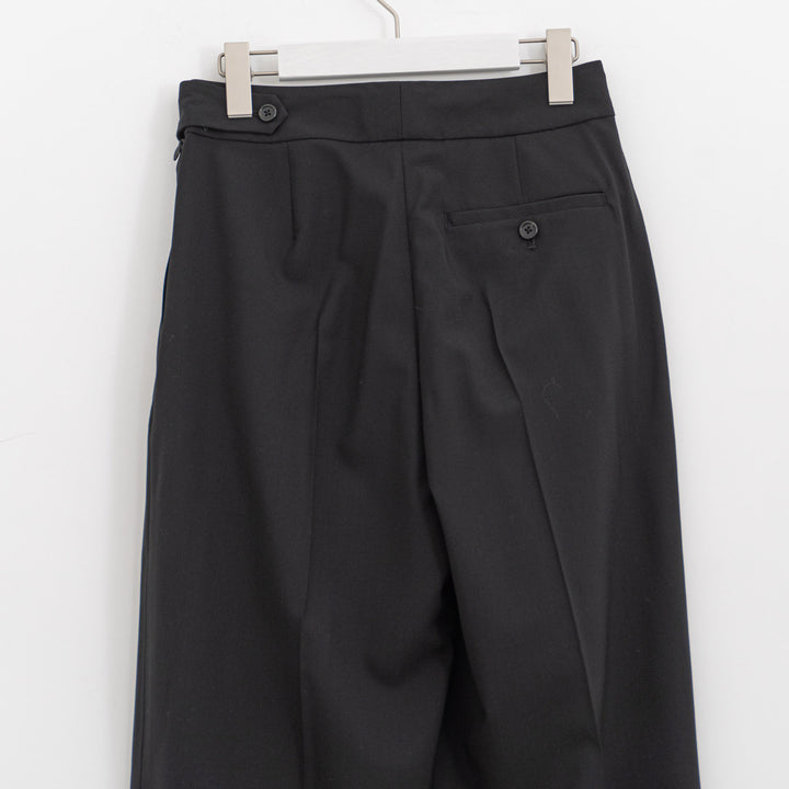 MARGARET HOWELL /WOMEN　FINE WOOL POPLIN TROUSERS 578-6142203