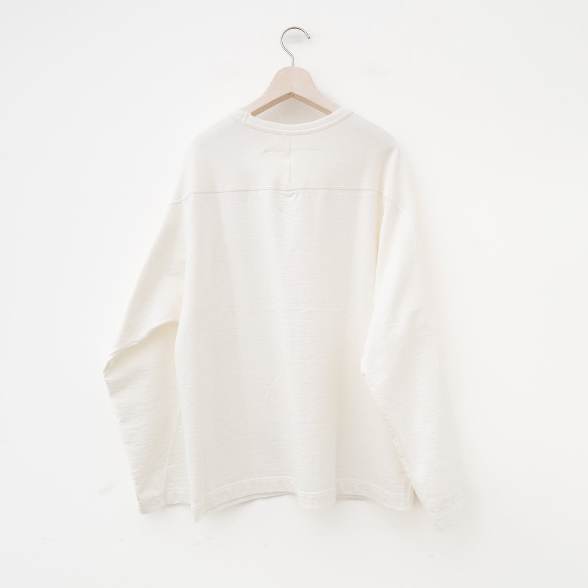 nonnotte｜MEN　football long sleeve-open end loopwheel jersey
