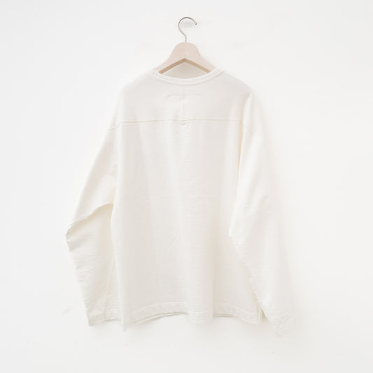 nonnotte｜MEN　football long sleeve-open end loopwheel jersey