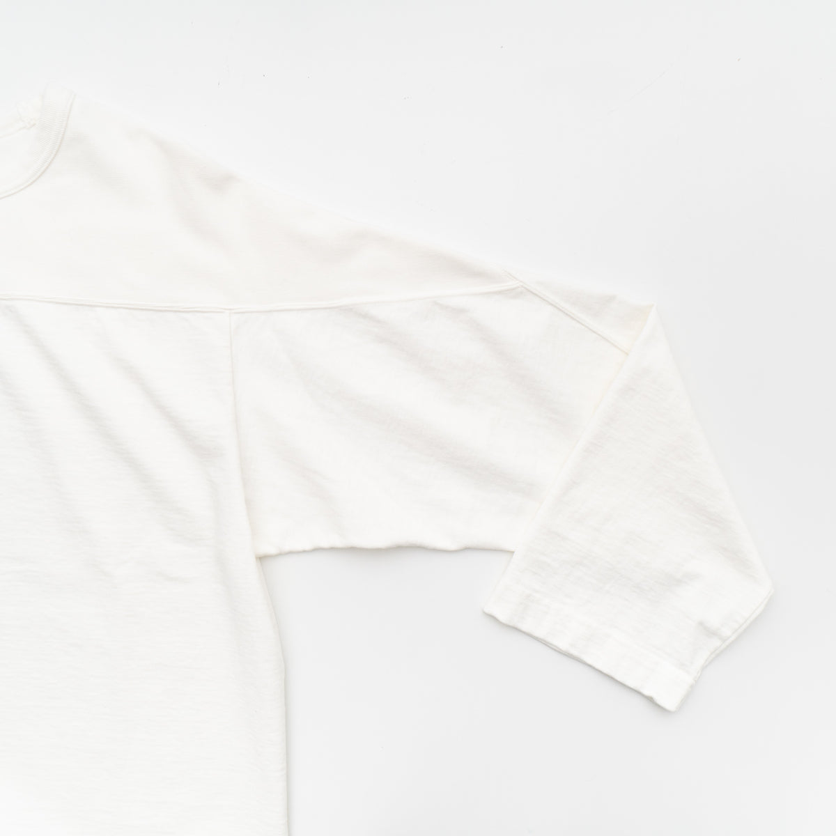 nonnotte｜MEN　football long sleeve-open end loopwheel jersey