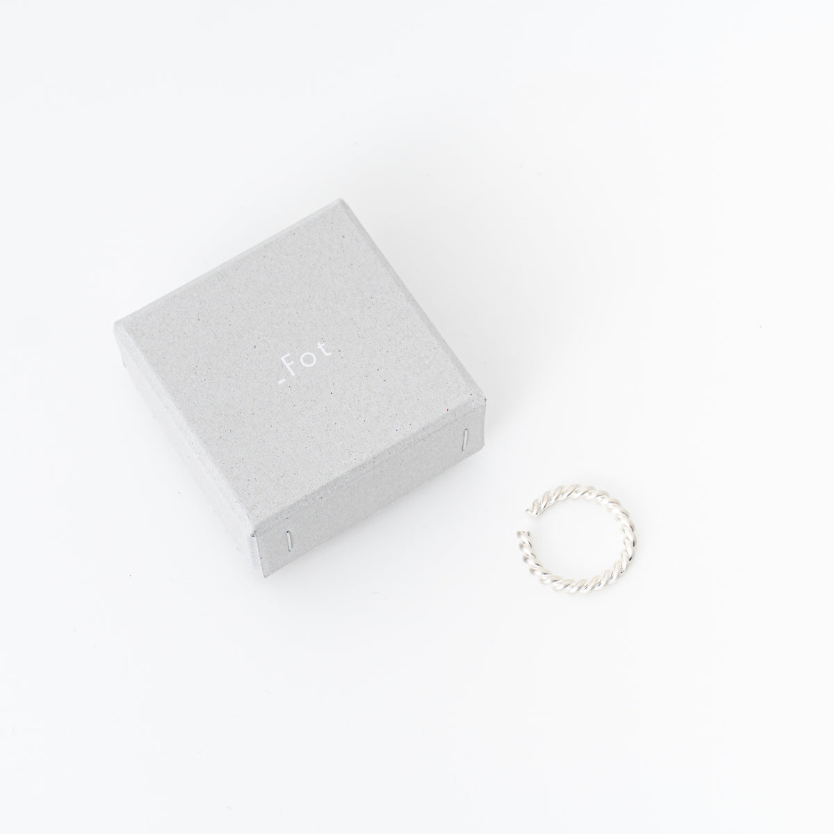 _Fot｜twist form cuff circle col.silver（SILVER）
