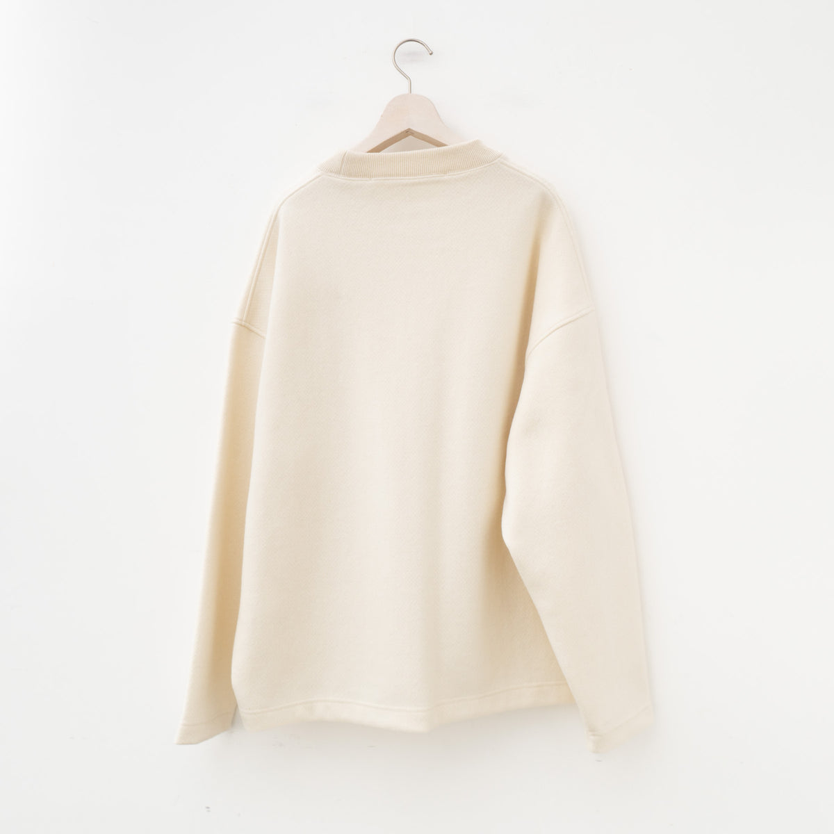 nonnotte｜MEN　box pullover-super120's heavyinlay melton
