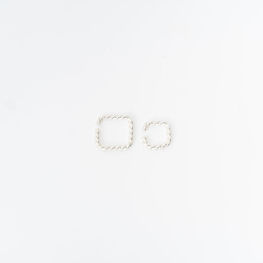 _Fot｜twist form cuff square col.silver