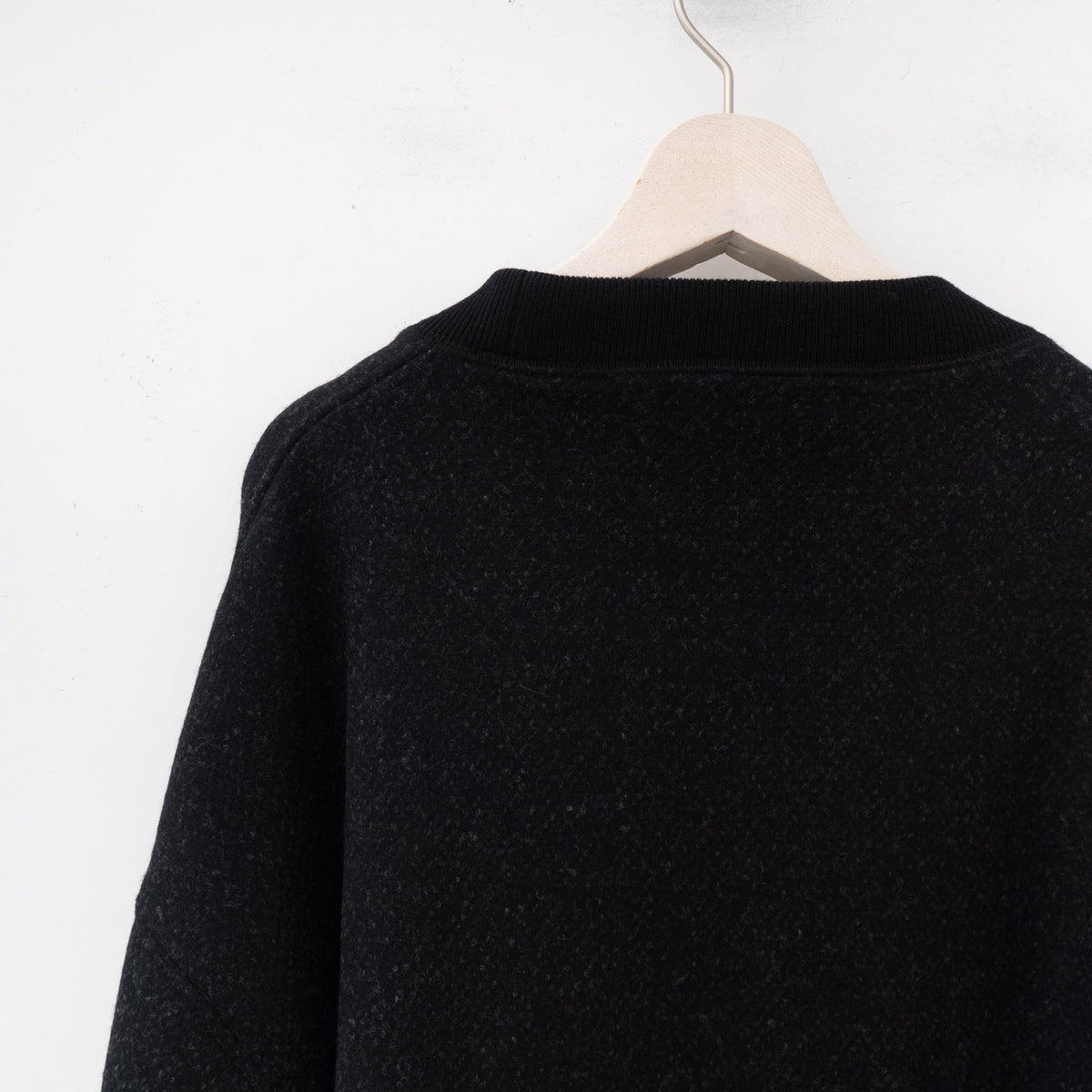 nonnotte｜MEN　box pullover-super120's heavyinlay melton