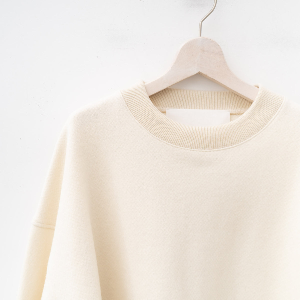nonnotte｜MEN　box pullover-super120's heavyinlay melton