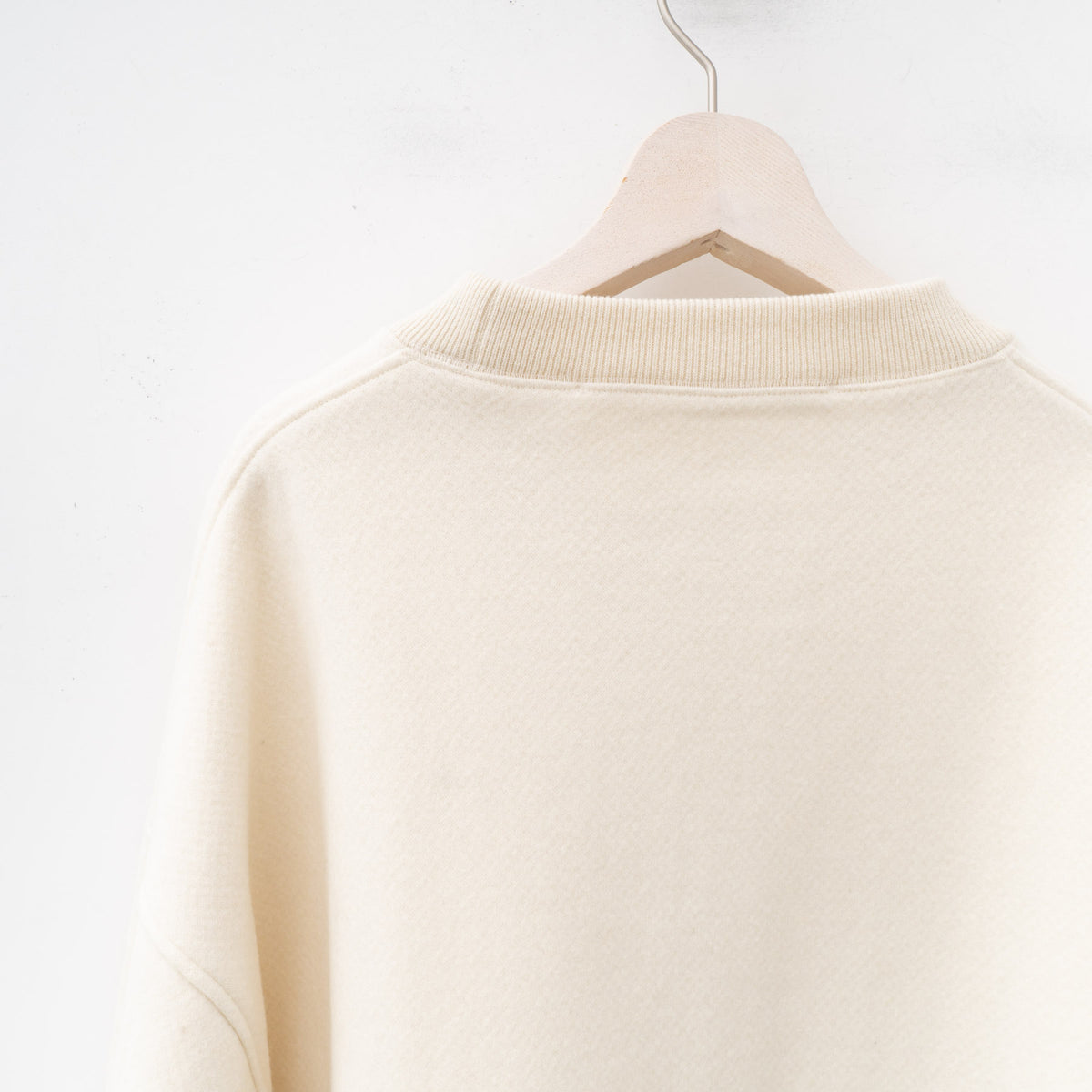 nonnotte｜MEN　box pullover-super120's heavyinlay melton