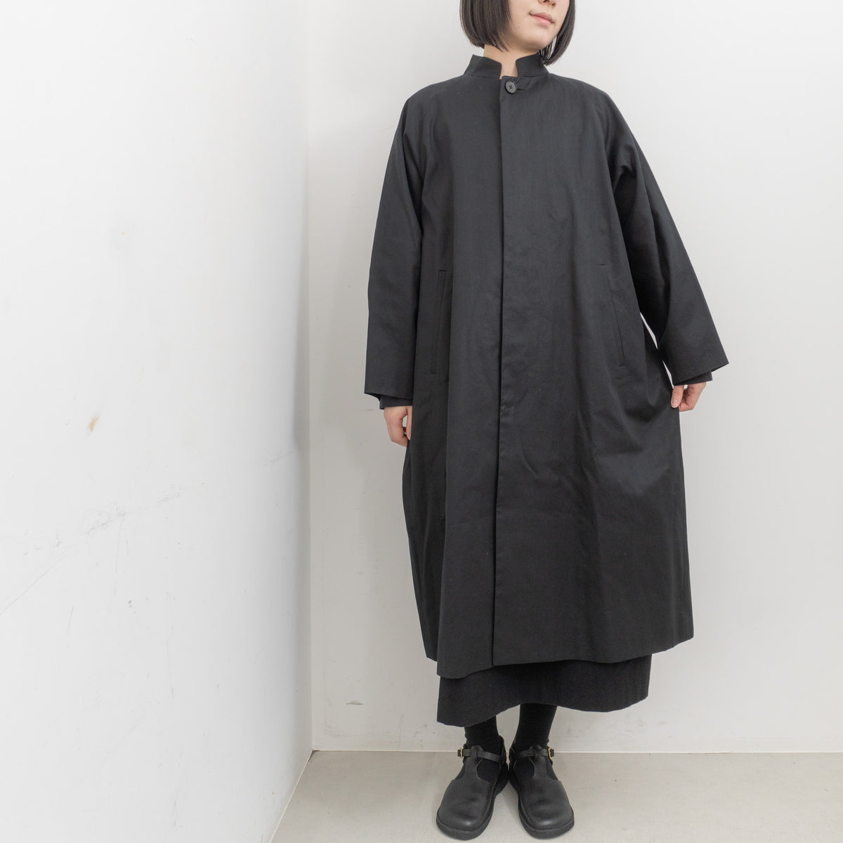 atelier naruse /WOMEN　2026｜FORMAL stand collar coat na-F04057
