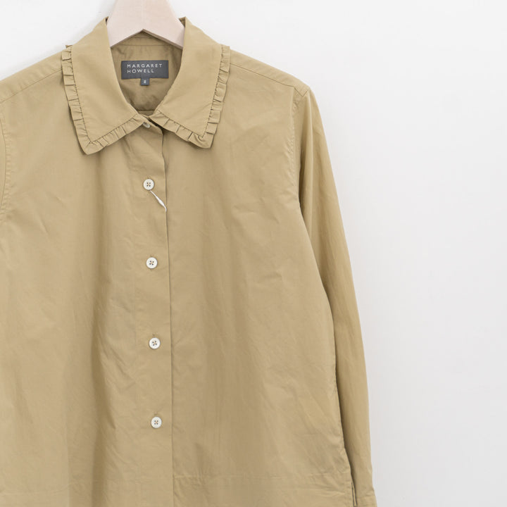 MARGARET HOWELL /WOMEN　SUPER FINE COTTON POPLIN SHIRT 578-6153209