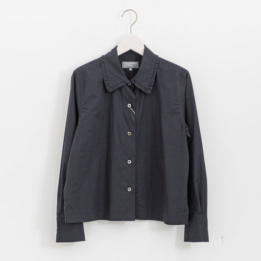 MARGARET HOWELL｜WOMEN　SUPER FINE COTTON POPLIN SHIRT 578-6153209（DARK NAVY）