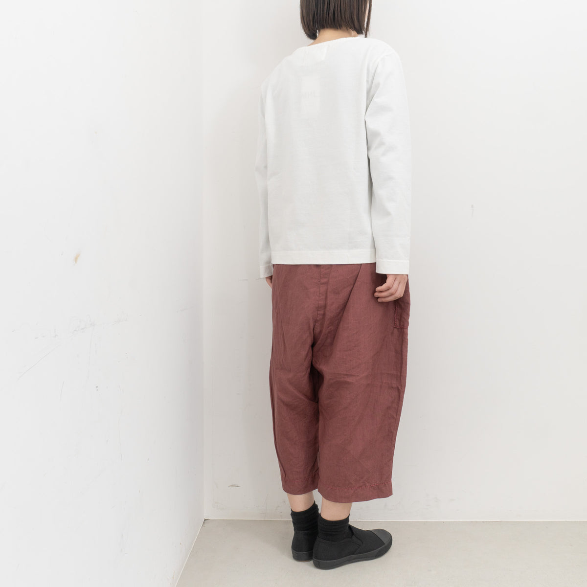 homspun｜WOMEN　リネンバイオ8分丈パンツ 261-3406 Y